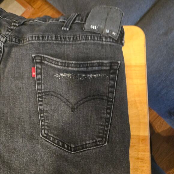 Levi’s 541 Athletic Taper Jeans Black Wash Men’s 38x32 - Picture 3 of 10